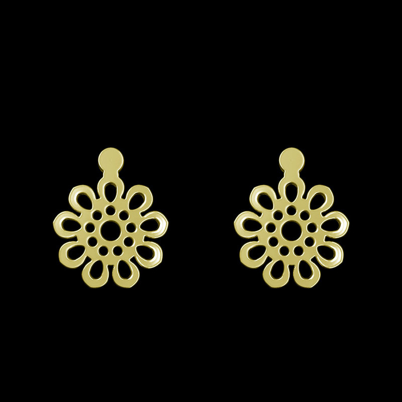 گوشواره طلا 18 عیار زنانه مدوپد مدل گل کد GA1-12366 گوشواره طلا 18 عیار زنانه مدوپد مدل گل کد GA1-12366