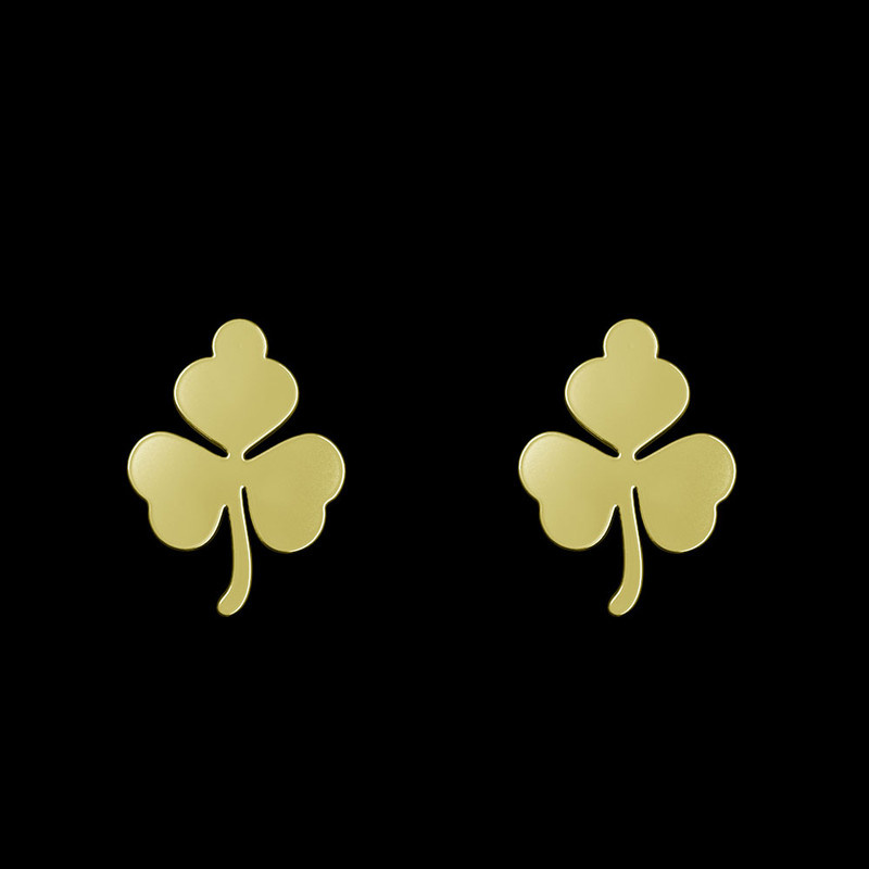 گوشواره طلا 18 عیار زنانه مدوپد مدل گل کد GA1-12432