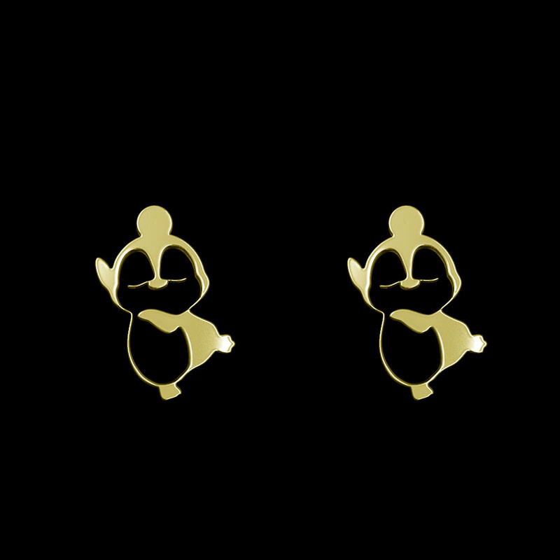 گوشواره طلا 18 عیار زنانه مدوپد مدل پنگوئن کد GA1-12964 گوشواره طلا 18 عیار زنانه مدوپد مدل پنگوئن کد GA1-12964