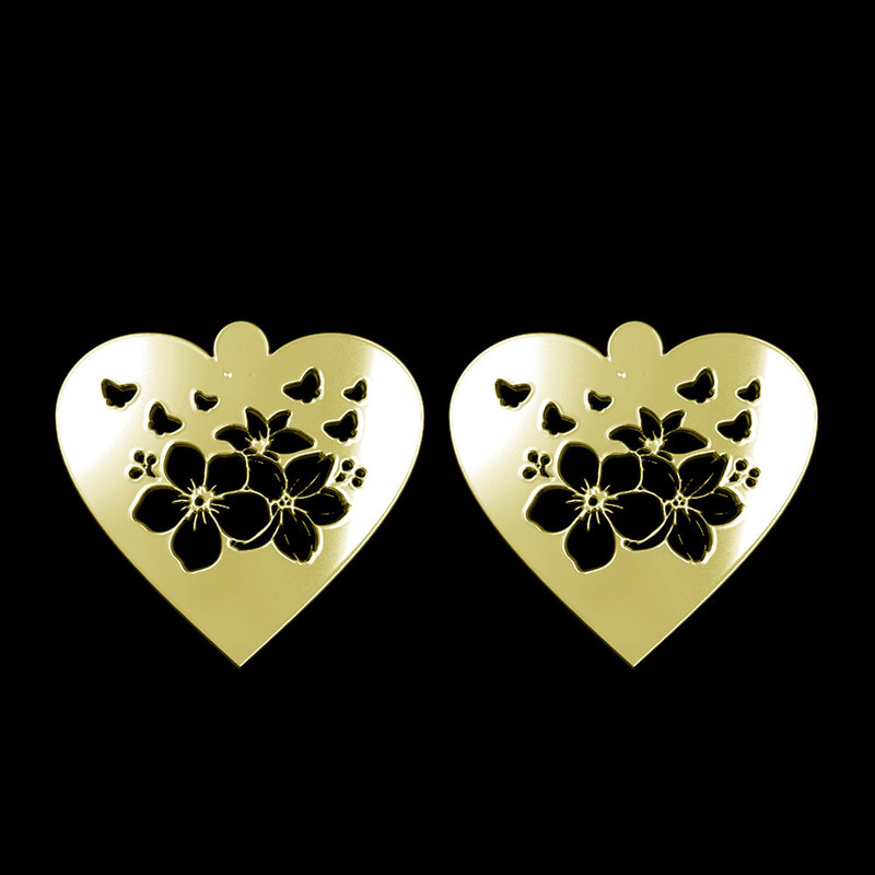 گوشواره طلا 18 عیار زنانه مدوپد مدل گل کد GA1-13035