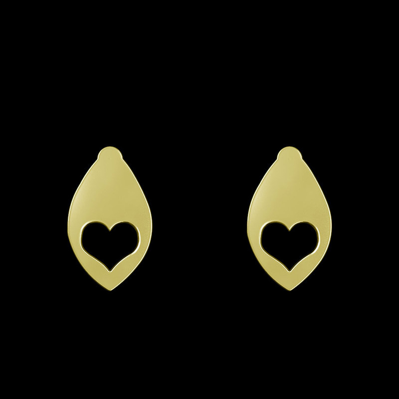 گوشواره طلا 18 عیار زنانه مدوپد مدل قلب کد GA1-13449 گوشواره طلا 18 عیار زنانه مدوپد مدل قلب کد GA1-13449