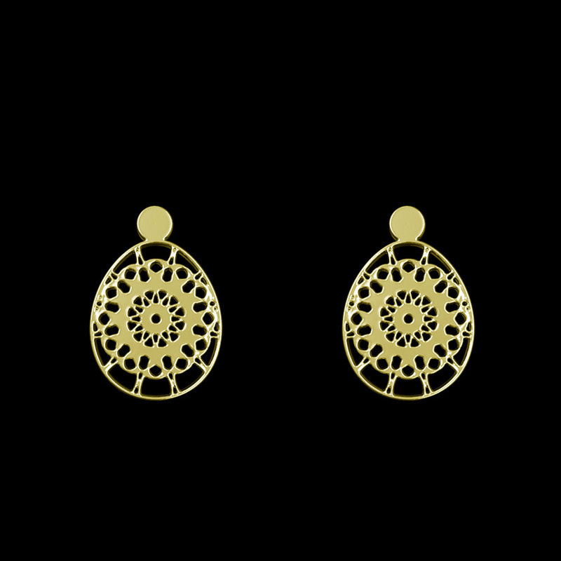 گوشواره طلا 18 عیار زنانه مدوپد مدل هندسی کد GA1-13690 گوشواره طلا 18 عیار زنانه مدوپد مدل هندسی کد GA1-13690