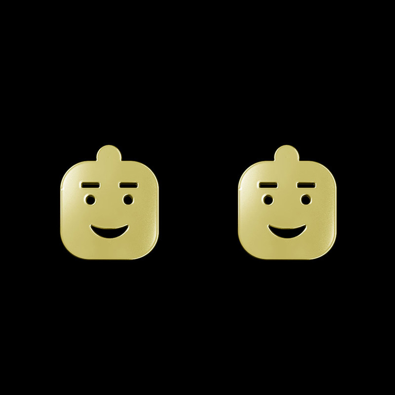 گوشواره طلا 18 عیار زنانه مدوپد مدل ایموجی کد GA1-13735
