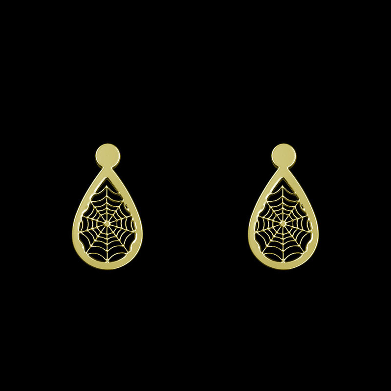 گوشواره طلا 18 عیار زنانه مدوپد مدل کالسکه کد GA1-13857