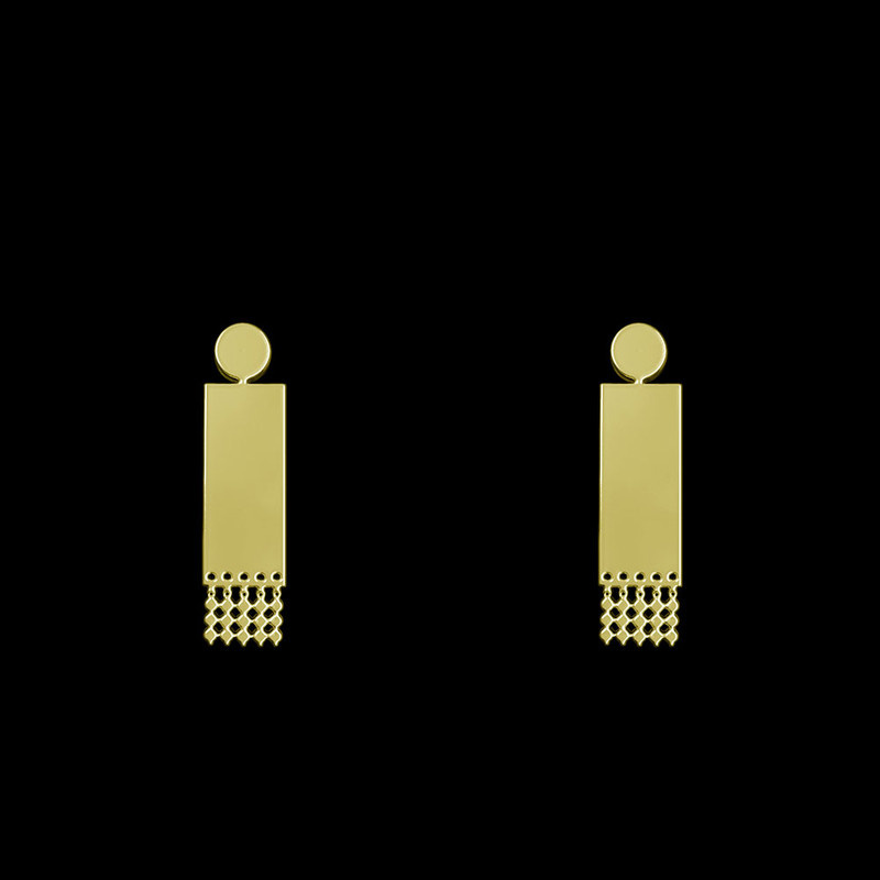 گوشواره طلا 18 عیار زنانه مدوپد مدل هندسی کد GA1-14885 گوشواره طلا 18 عیار زنانه مدوپد مدل هندسی کد GA1-14885