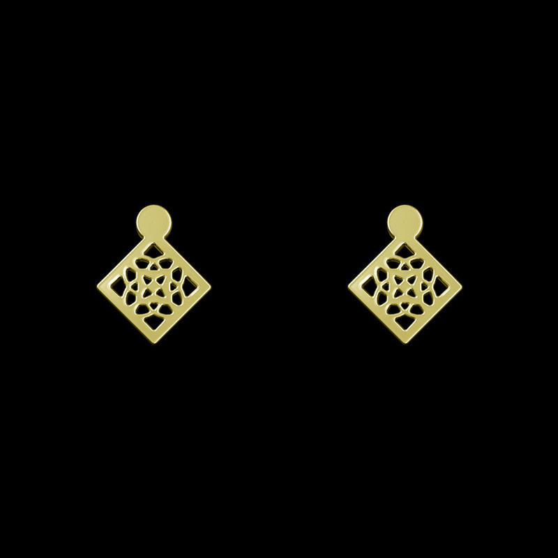 گوشواره طلا 18 عیار زنانه مدوپد مدل هندسی کد GA1-14930 گوشواره طلا 18 عیار زنانه مدوپد مدل هندسی کد GA1-14930