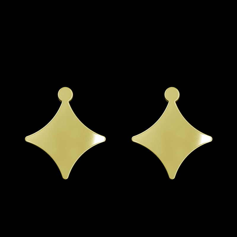 گوشواره طلا 18 عیار زنانه مدوپد مدل ستاره کد GA1-15513