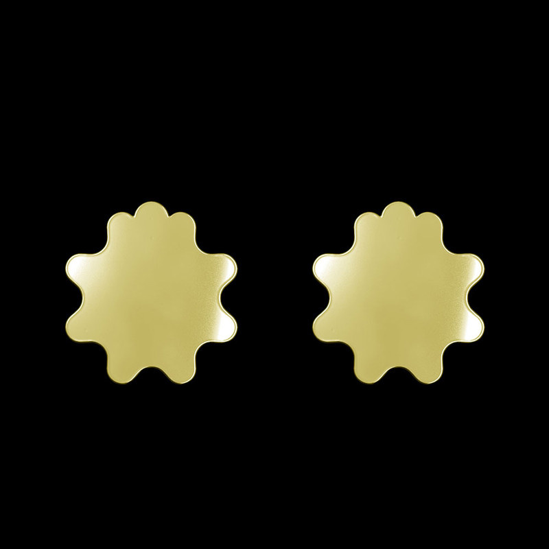 گوشواره طلا 18 عیار زنانه مدوپد مدل ستاره کد GA1-15518