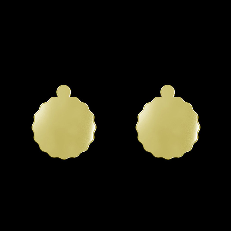 گوشواره طلا 18 عیار زنانه مدوپد مدل ستاره کد GA1-15623