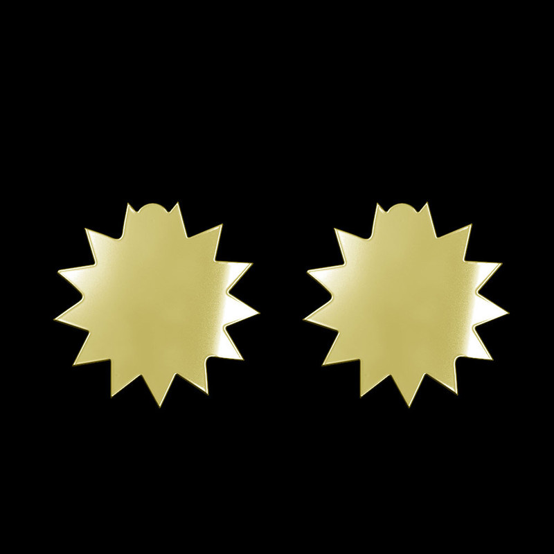 گوشواره طلا 18 عیار زنانه مدوپد مدل ستاره کد GA1-15628