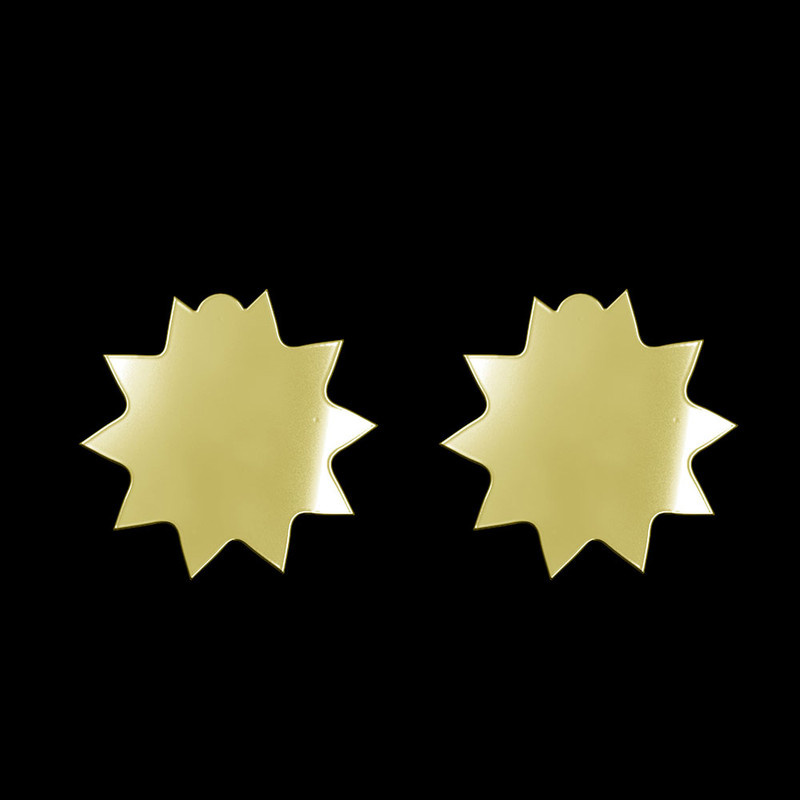 گوشواره طلا 18 عیار زنانه مدوپد مدل ستاره کد GA1-15639