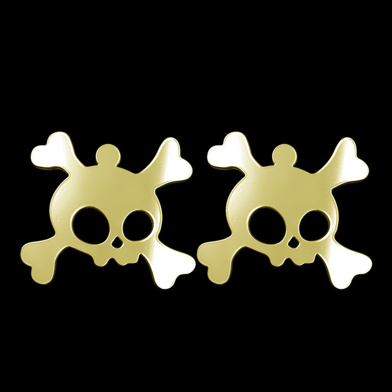 گوشواره طلا 18 عیار زنانه مدوپد مدل جمجمه کد GA1-15661