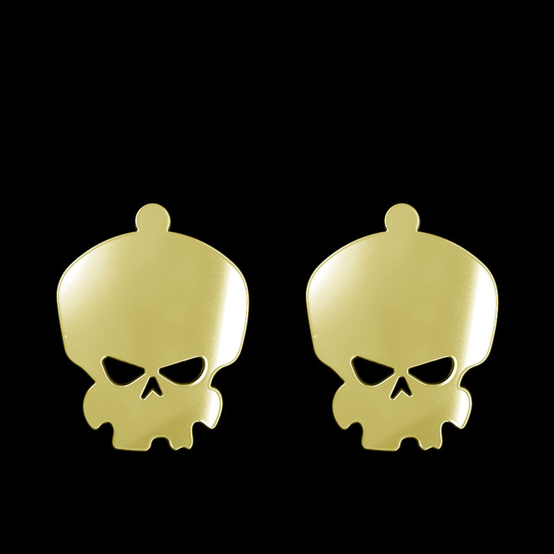 گوشواره طلا 18 عیار زنانه مدوپد مدل جمجمه کد GA1-15670