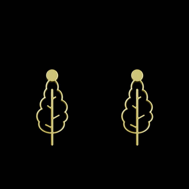 گوشواره طلا 18 عیار زنانه مدوپد مدل درخت کد GA1-15741