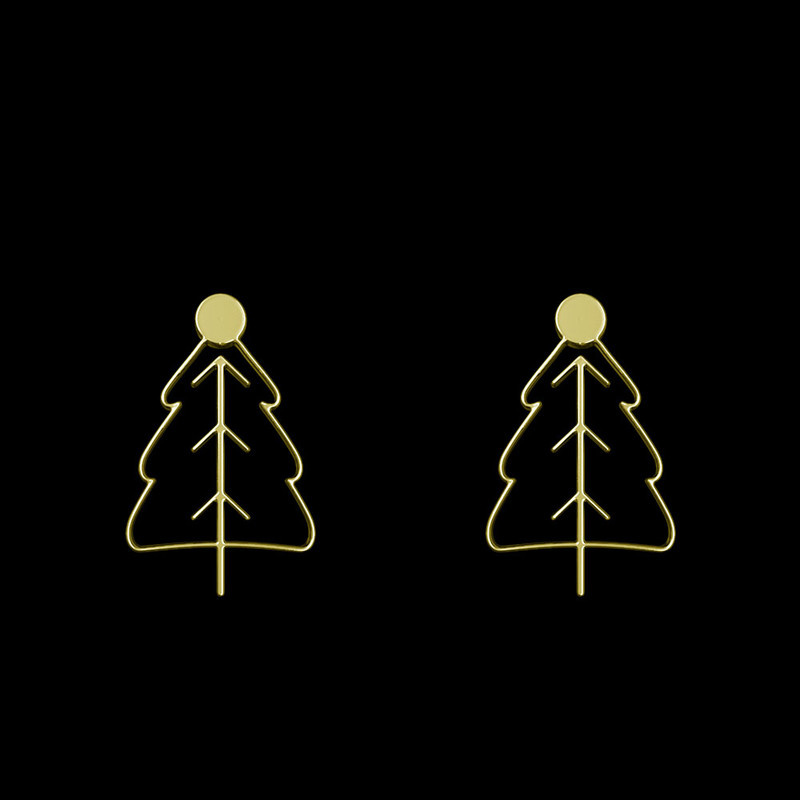 گوشواره طلا 18 عیار زنانه مدوپد مدل درخت کد GA1-15841