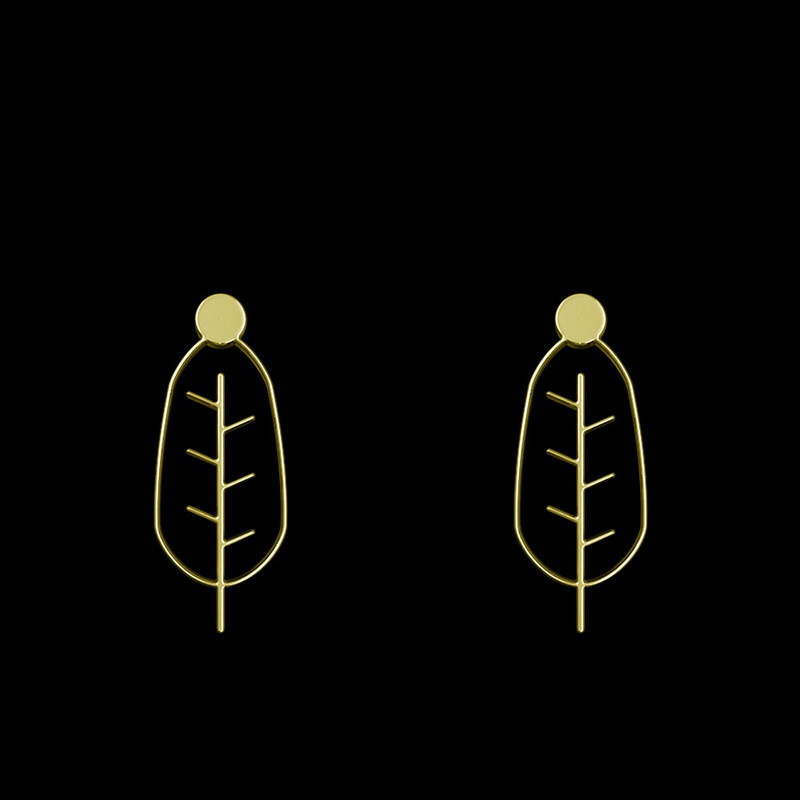 گوشواره طلا 18 عیار زنانه مدوپد مدل درخت کد GA1-15845