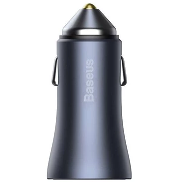 شارژر فندکی باسئوس مدل Golden Contactor Pro QC TZCCJD-B0G به همراه کابل تبدیل لایتنینگ