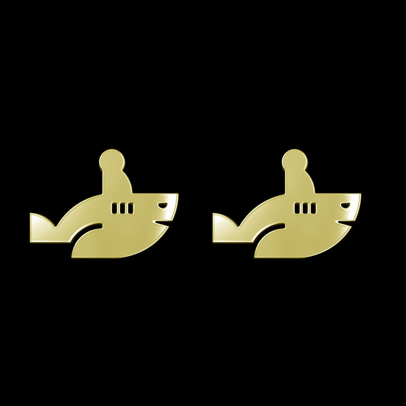 گوشواره طلا 18 عیار زنانه مدوپد مدل ماهی کد GA1-16064