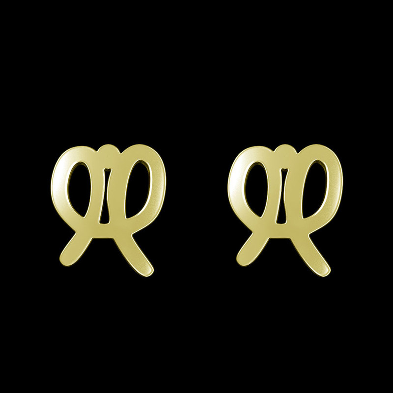 گوشواره طلا 18 عیار زنانه مدوپد مدل هندسی کد GA1-16165