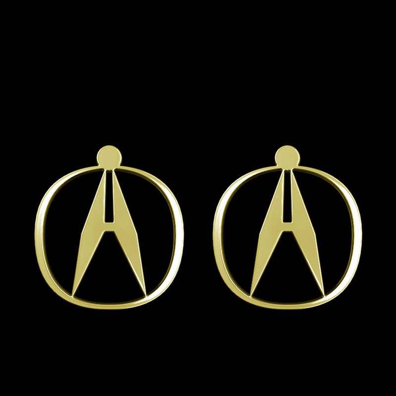 گوشواره طلا 18 عیار زنانه مدوپد مدل آکورا کد GA1-16220