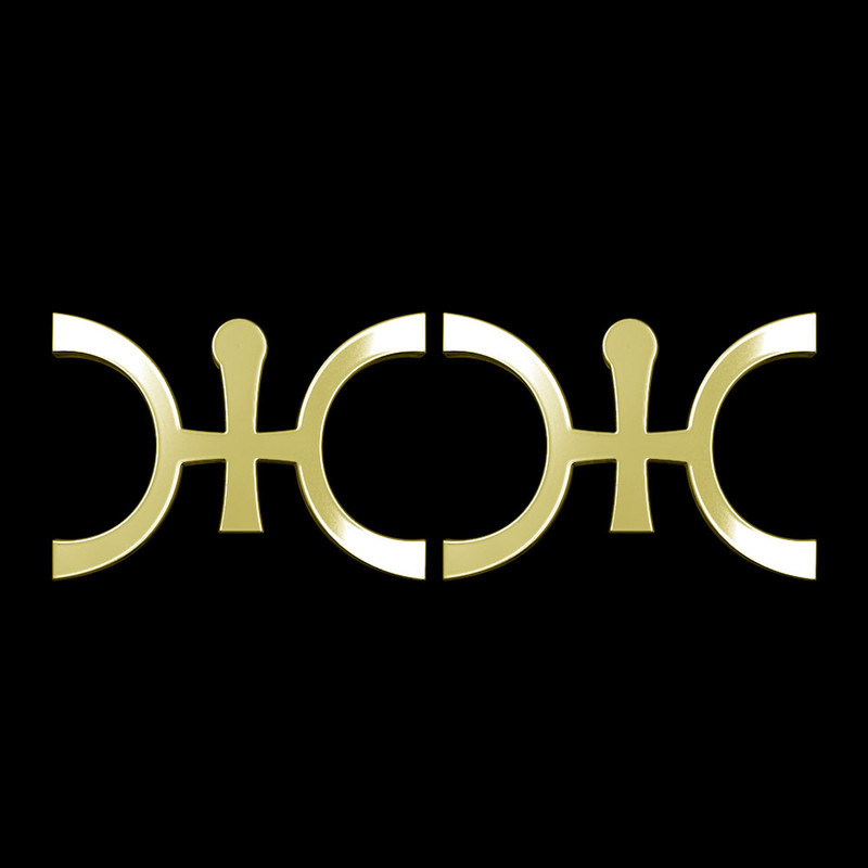 گوشواره طلا 18 عیار زنانه مدوپد مدل هندسی کد GA1-16273