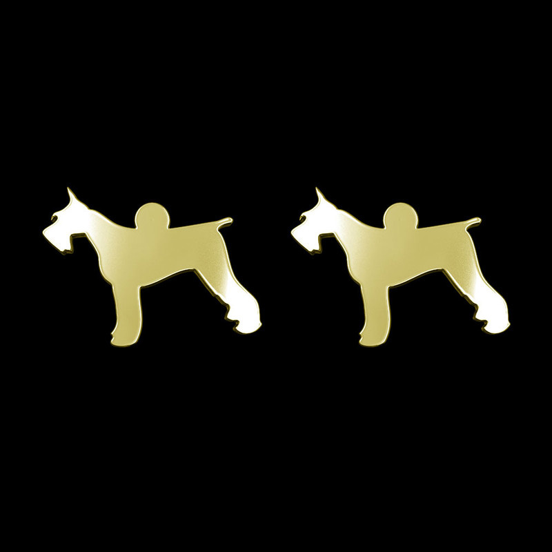 گوشواره طلا 18 عیار زنانه مدوپد مدل سگ کد GA1-16436