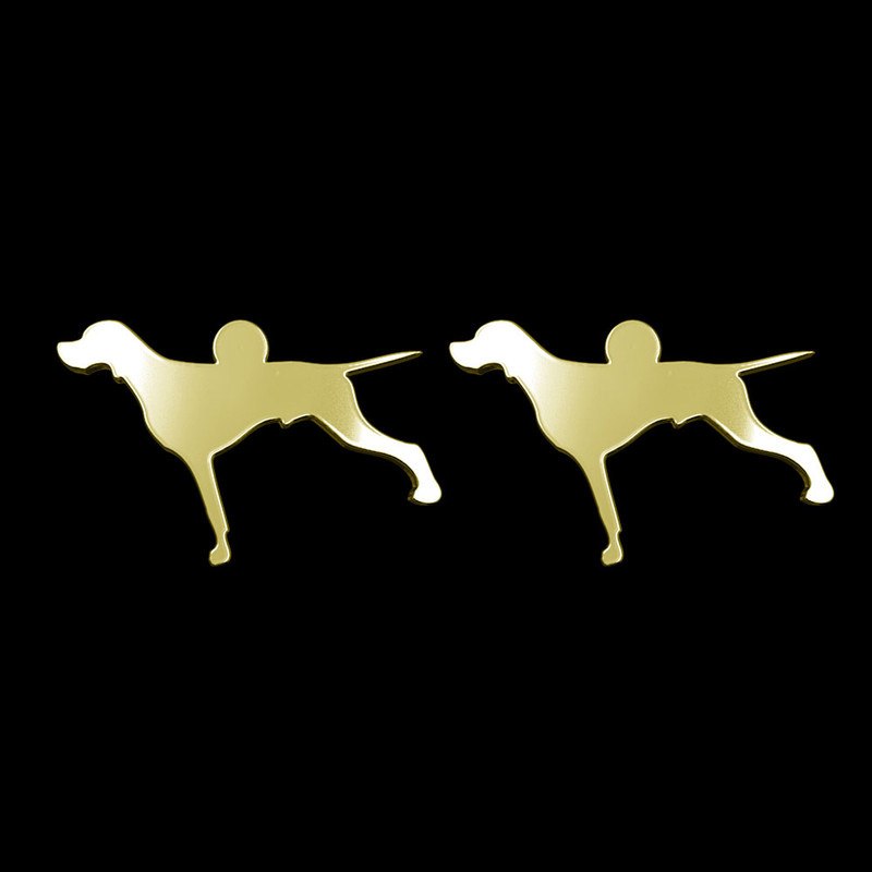 گوشواره طلا 18 عیار زنانه مدوپد مدل سگ کد GA1-16464