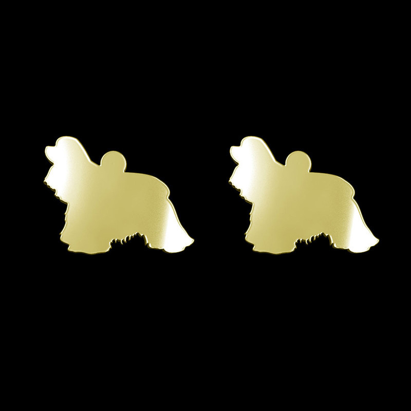 گوشواره طلا 18 عیار زنانه مدوپد مدل سگ کد GA1-16465