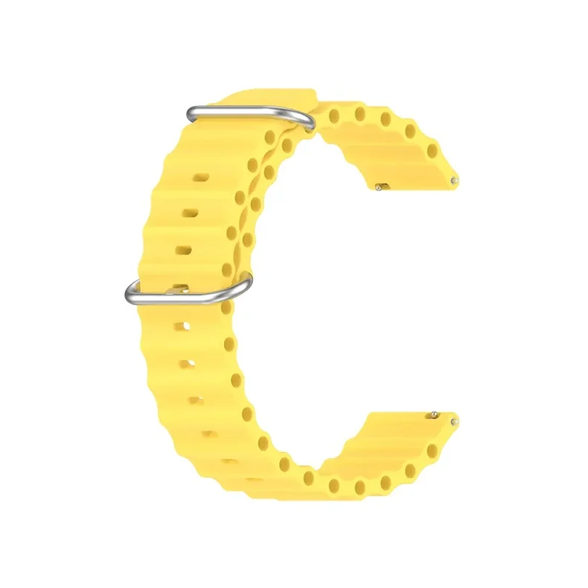 بند اوشن مناسب برای اپل واچ سری 7 سایز 45 میلیمتری-زرد