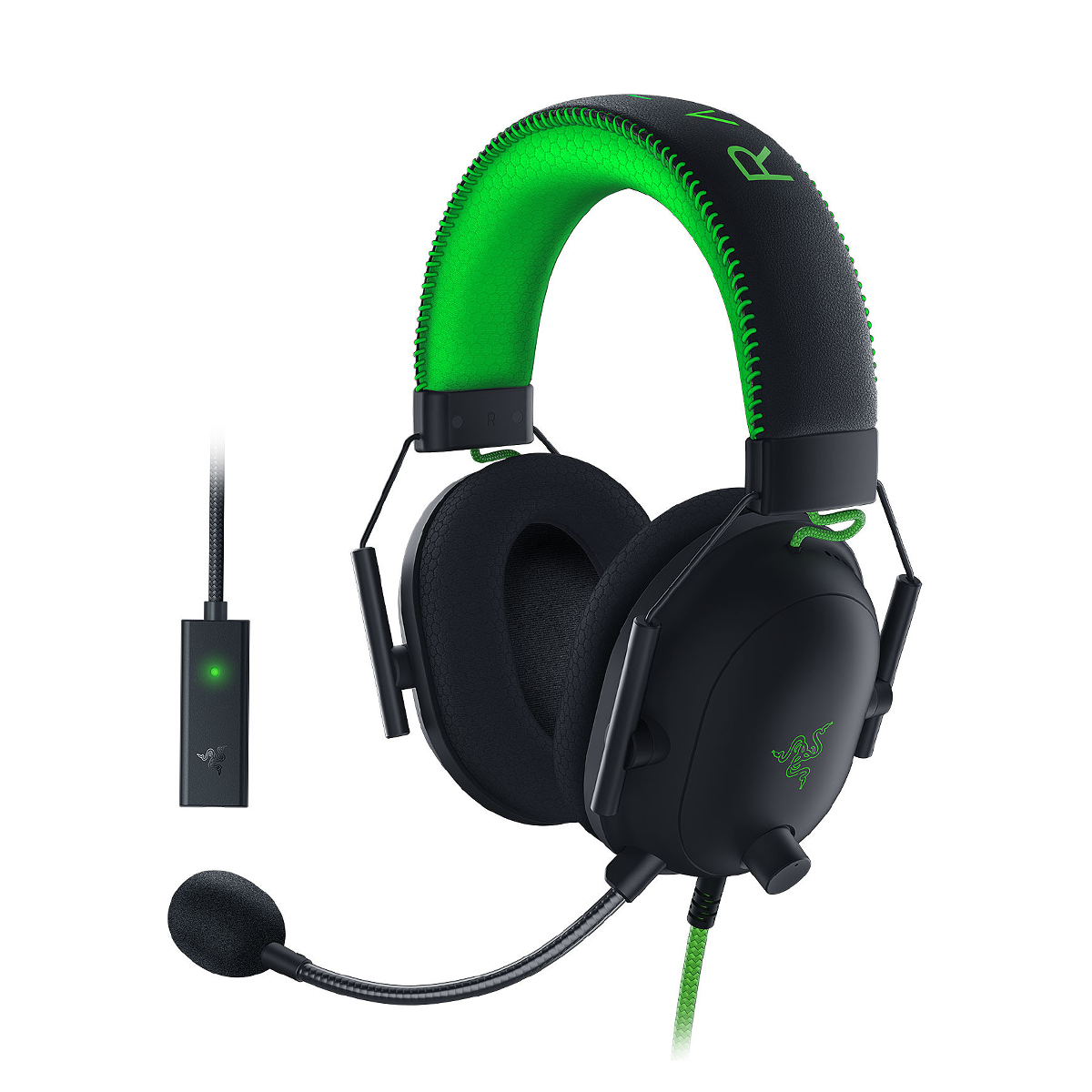 هدفون با سیم گیمینگ ریزر مدل Blackshark V2 Special Edition به همراه USB Sound Card