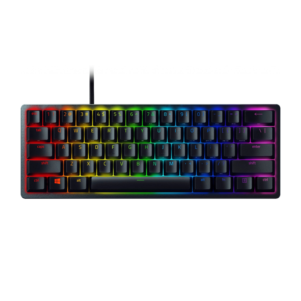 کیبورد گیمینگ ریزر مدل Huntsman Mini سوئیچ بنفش