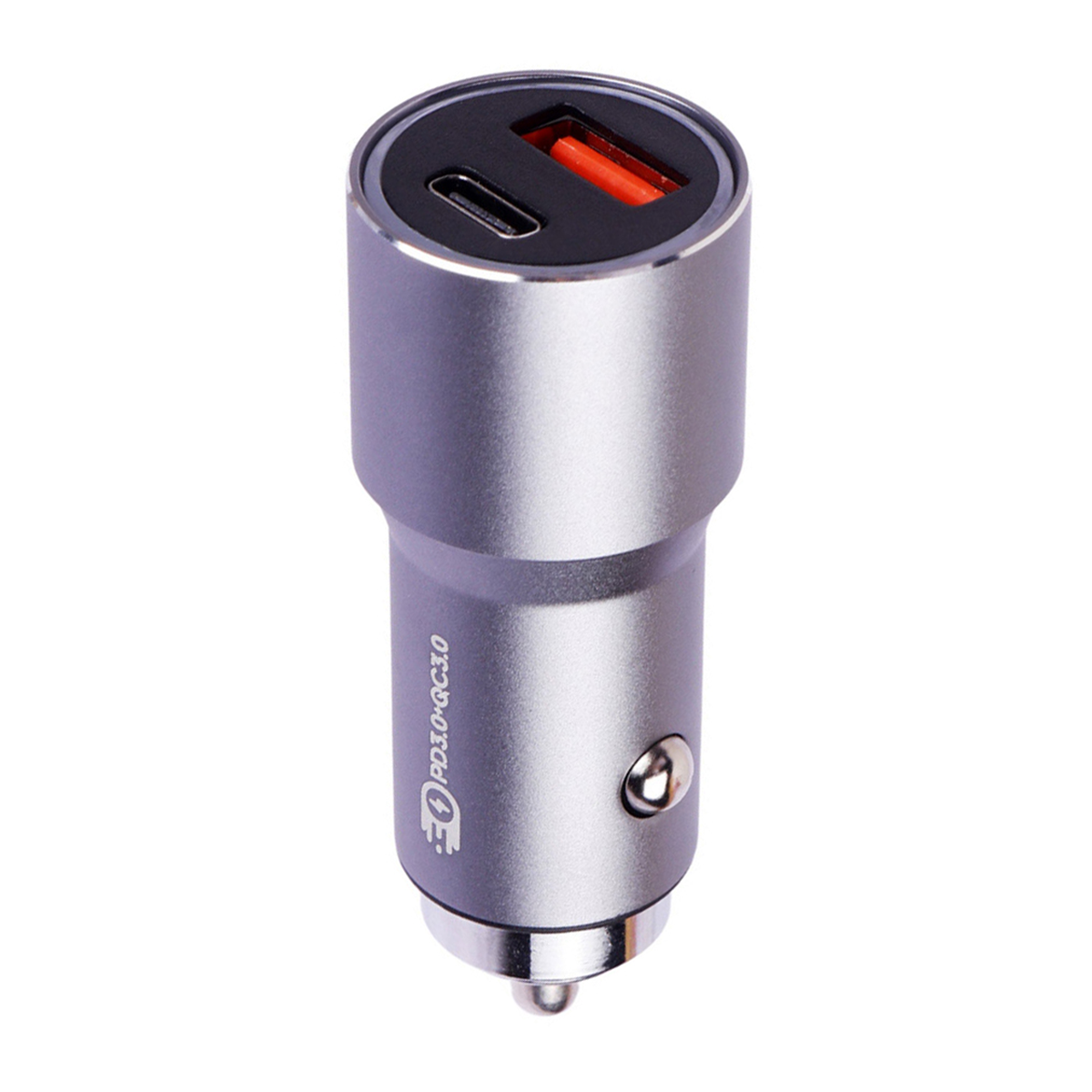 شارژر فندکی تسکو مدل TCG 39 همراه با کابل تایپ سی-نقره‌ای