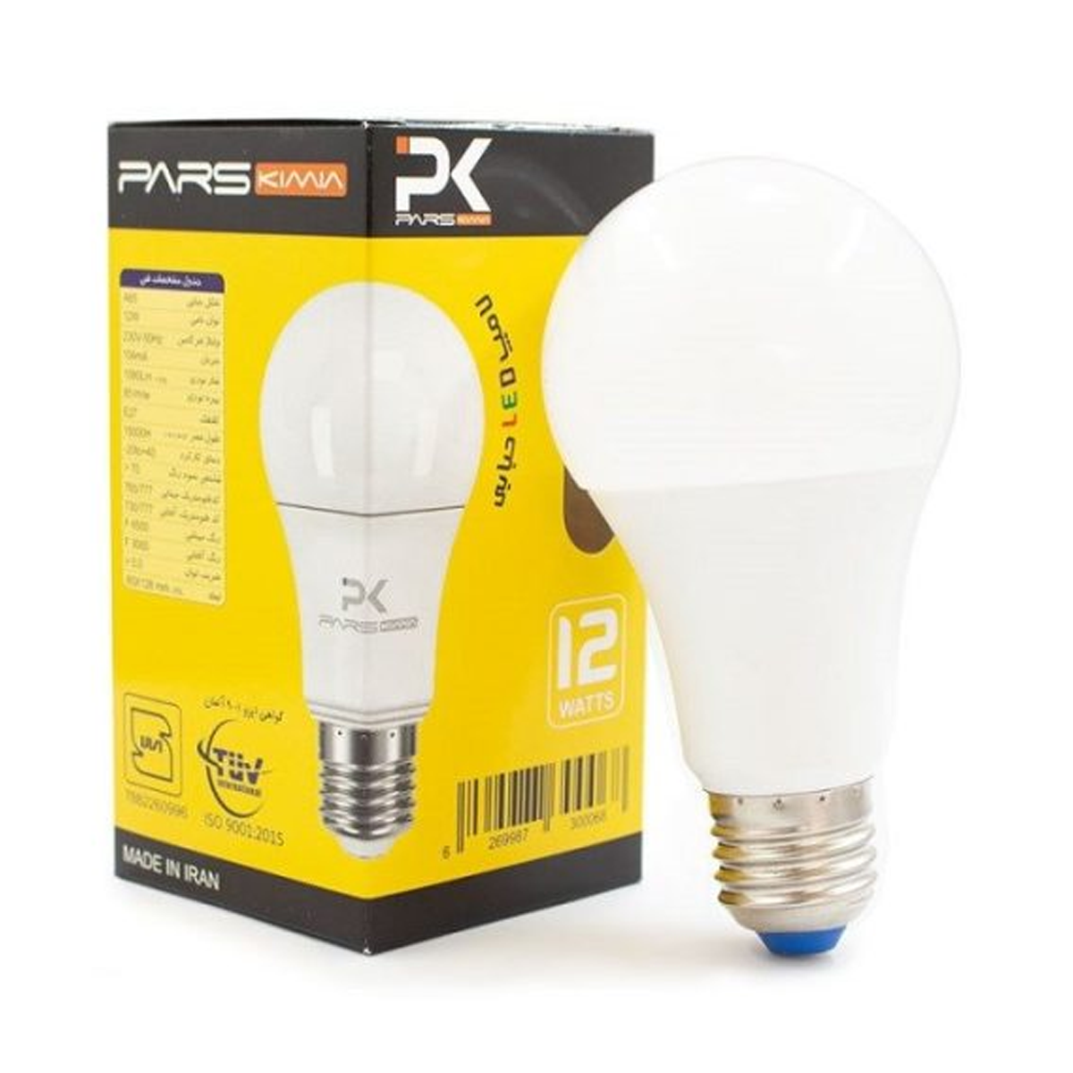 لامپ LED حبابی 12 وات پارس کیمیا لامپ LED حبابی 12 وات پارس کیمیا
