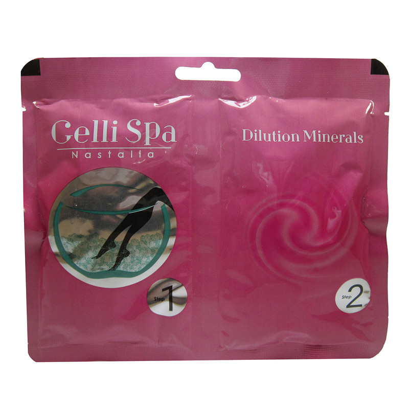 ژل نمک حمام ناستالیا مدل GiGi وزن 25 گرم به همراه حلال مدل 01 وزن 45 گرم