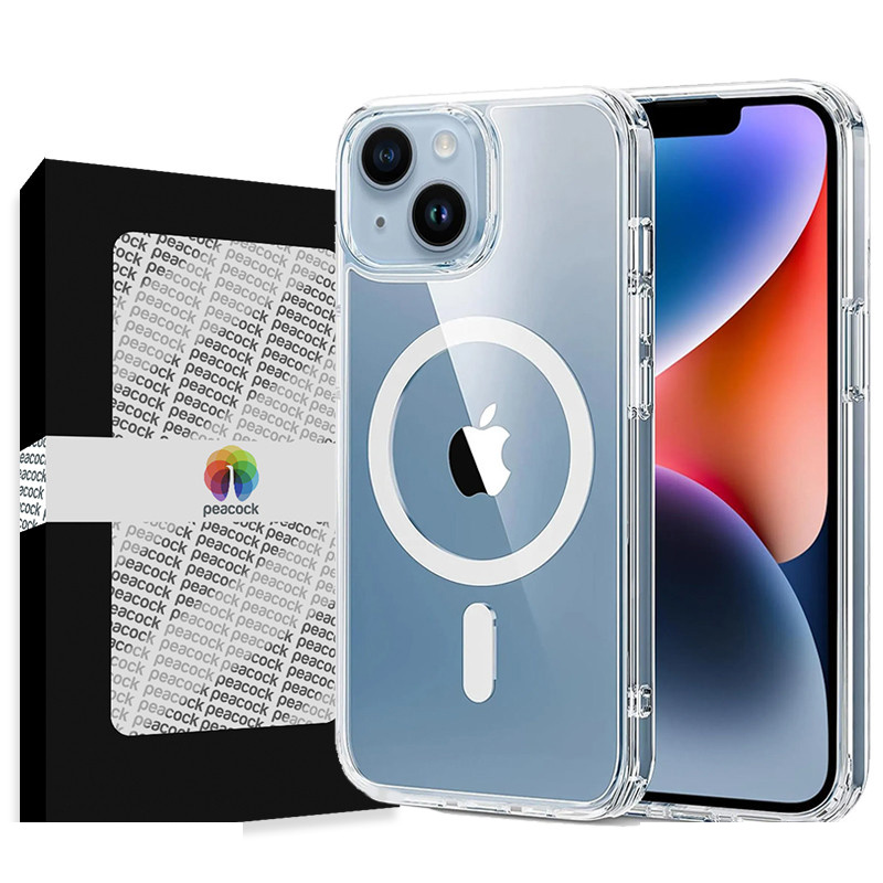 کاور گوشی موبایل اپل iPhone 14 پیکوک مدل Clear Magsafe