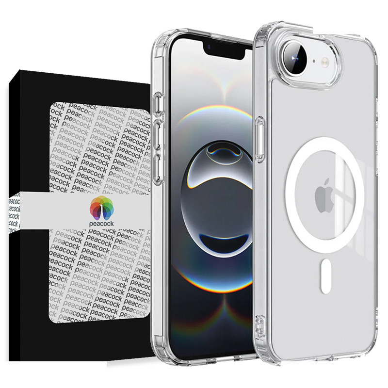 کاور گوشی موبایل اپل iPhone 16e پیکوک مدل Clear Magsafe