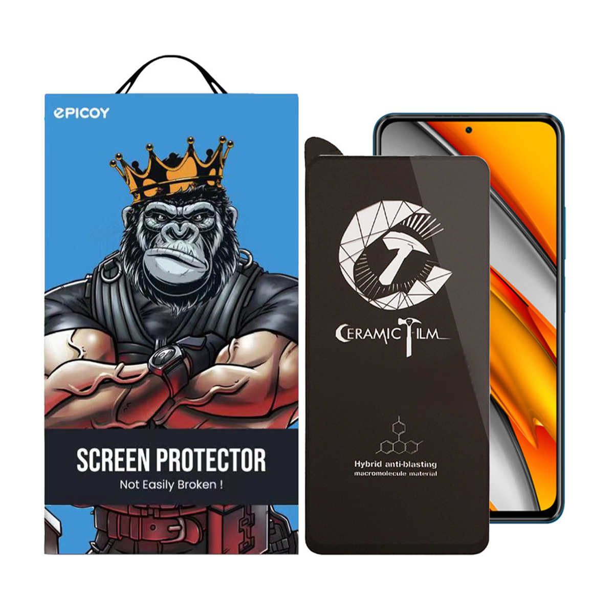 گلس گوشی شیائومی Poco F3 /Redmi K40 /K40 Pro/K40 Pro Plus /Mi 11i /Mi 11X /Mi 11X Pro اپیکوی مدل CR7 -مشکی