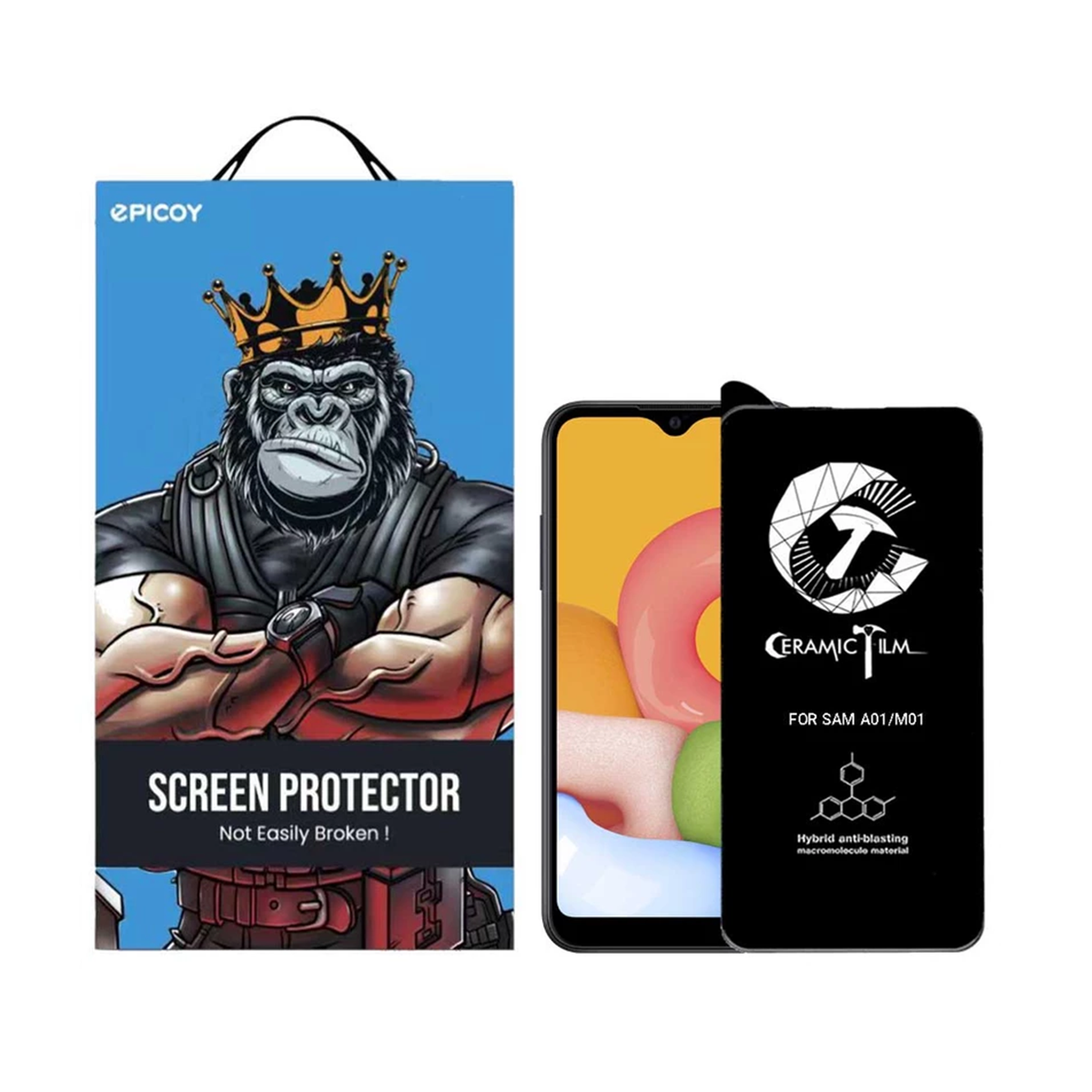 گلس گوشی سامسونگ گلکسی A01 /M01 اپیکوی مدل CR7 