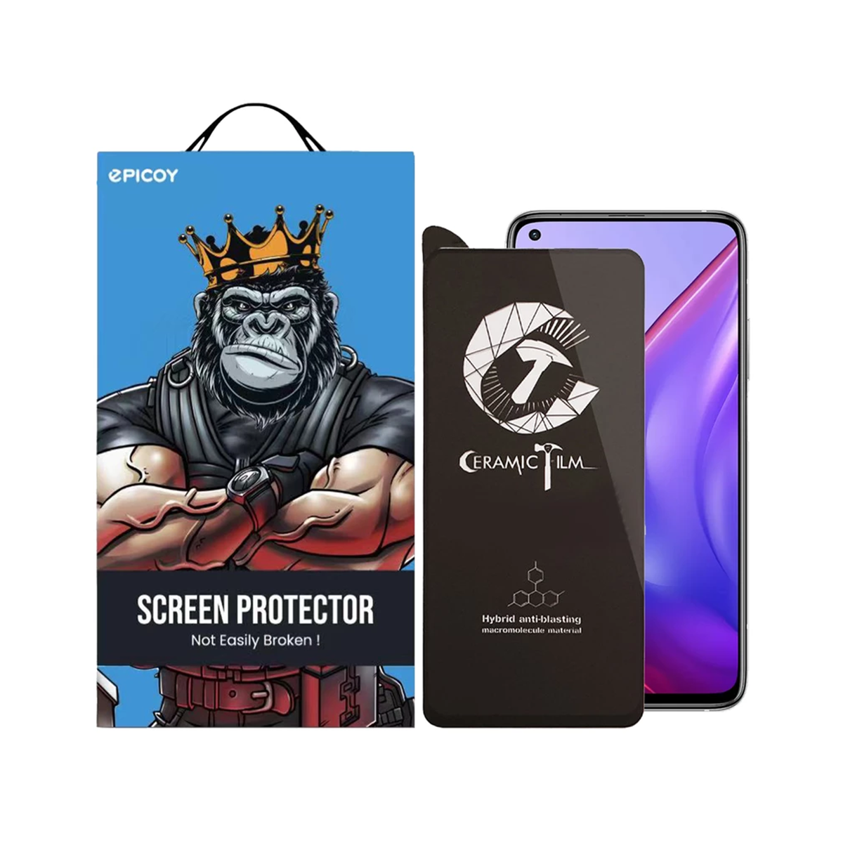 گلس گوشی شیائومی Mi 10T /Mi 10T Pro اپیکوی مدل CR7-مشکی