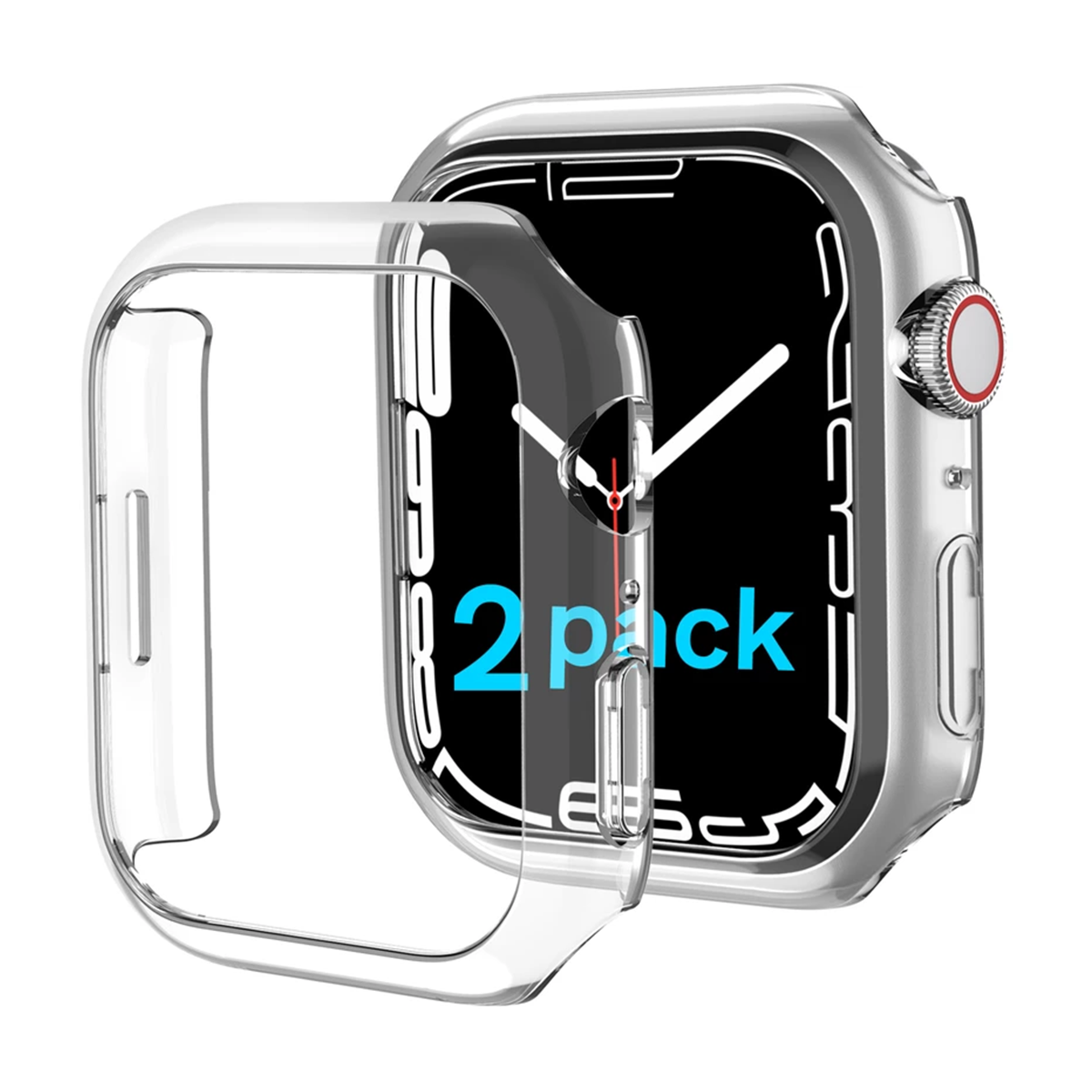 کاور اپل واچ 41 میلی متری آها استایل مدل Wg59 -بی رنگ شفاف