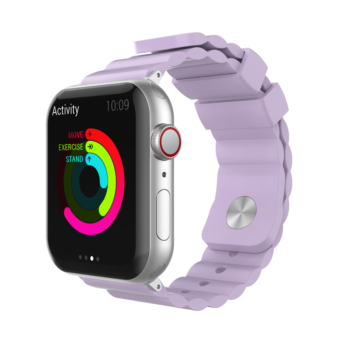 بند ساعت هوشمند اپل واچ 38/40/41 میلی متری آها استایل مدل WA02 -بنفش روشن