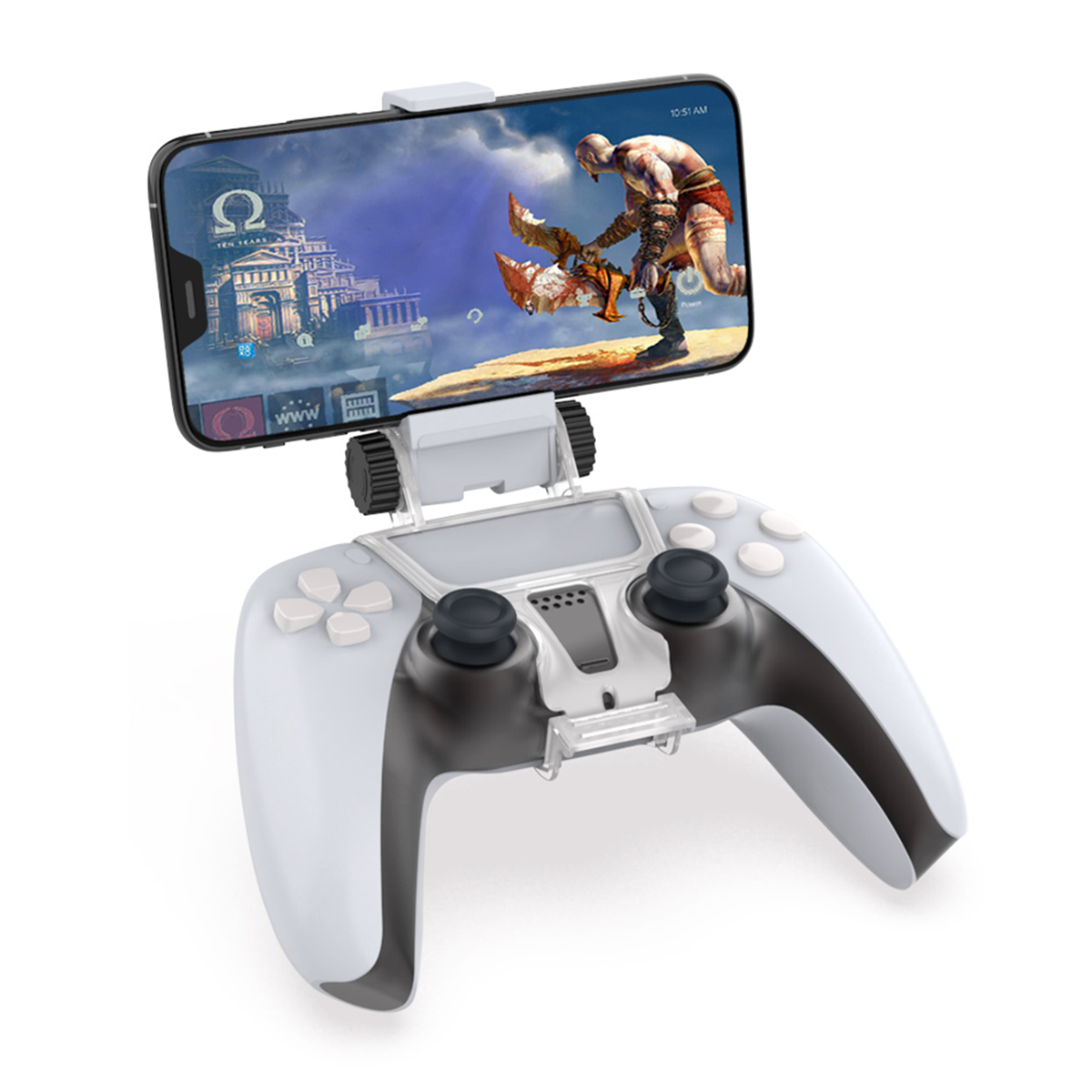 پایه نگهدارنده گوشی دابی مدل TP5-0527B مناسب برای دسته پلی استیشن 5-سفید