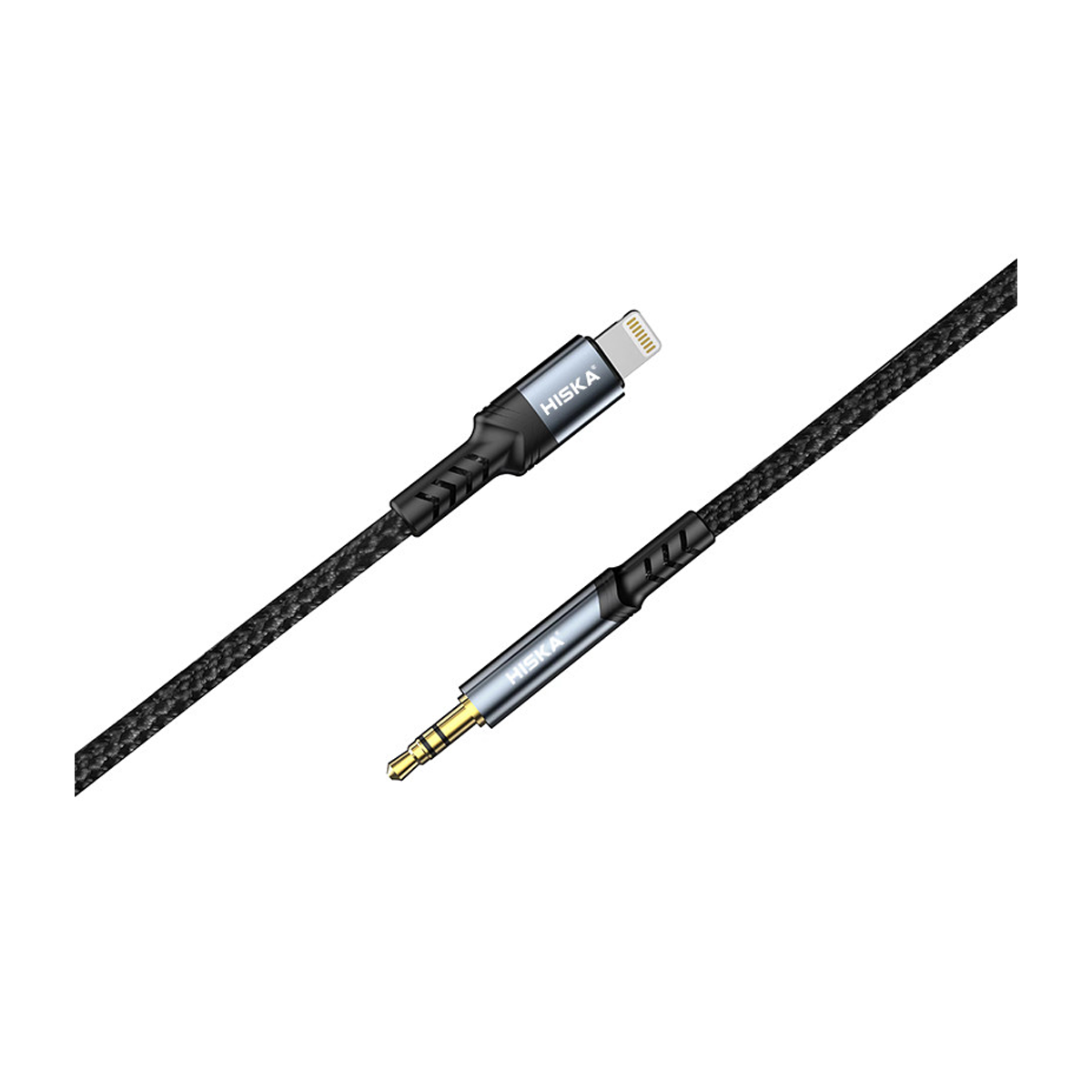 کابل تبدیل لایتنینگ به AUX هیسکا مدل W26 طول 1 متر -مشکی