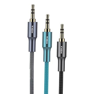 کابل AUX هیسکا مدل W35 طول 1.2 متر -خاکستری