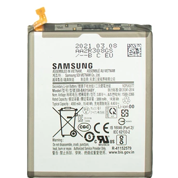 باتری گوشی سامسونگ Galaxy A51 کد فنی EB-BA515ABY-سفید
