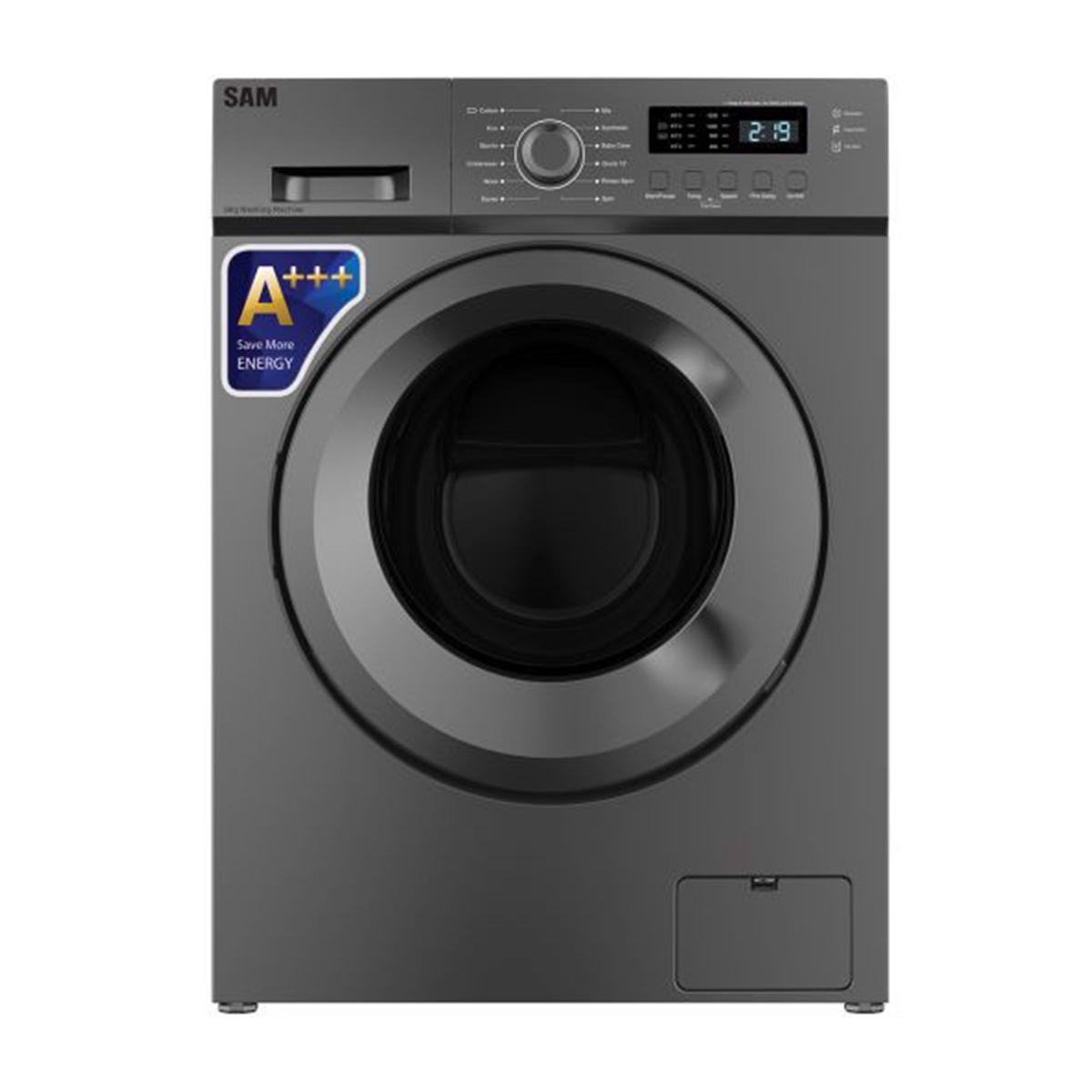 ماشین لباسشویی سام الکترونیک 8 کیلویی مدل UN-Q1225