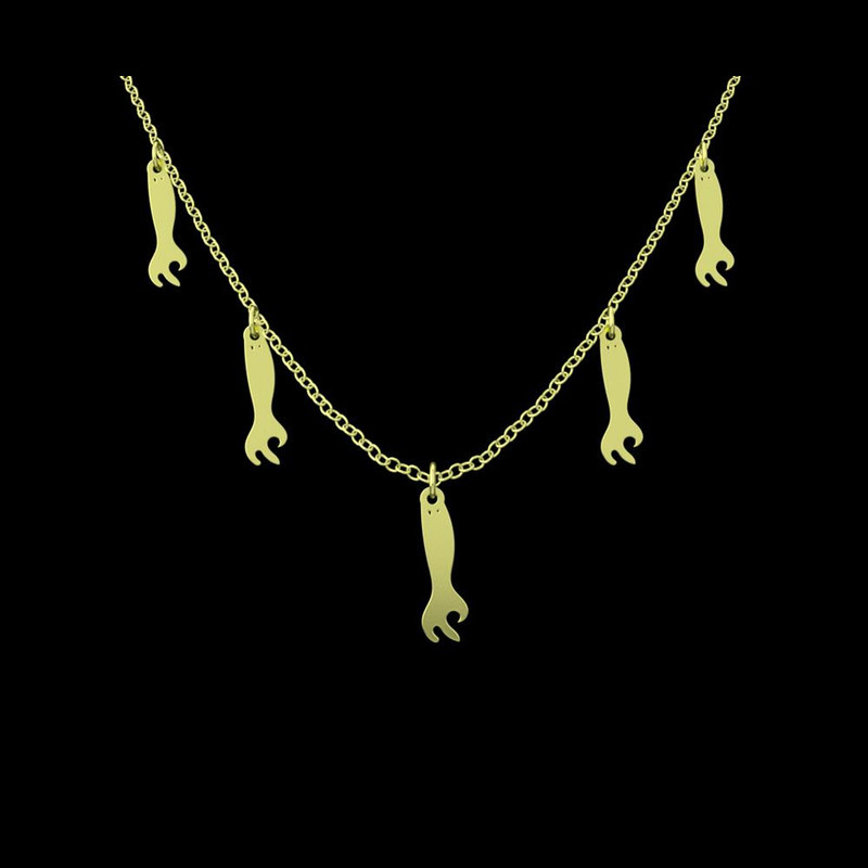 گردنبند طلا 18 عیار زنانه مدوپد مدل هالووین کد RNA18010