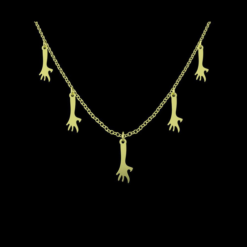 گردنبند طلا 18 عیار زنانه مدوپد مدل هالووین کد RNA18012