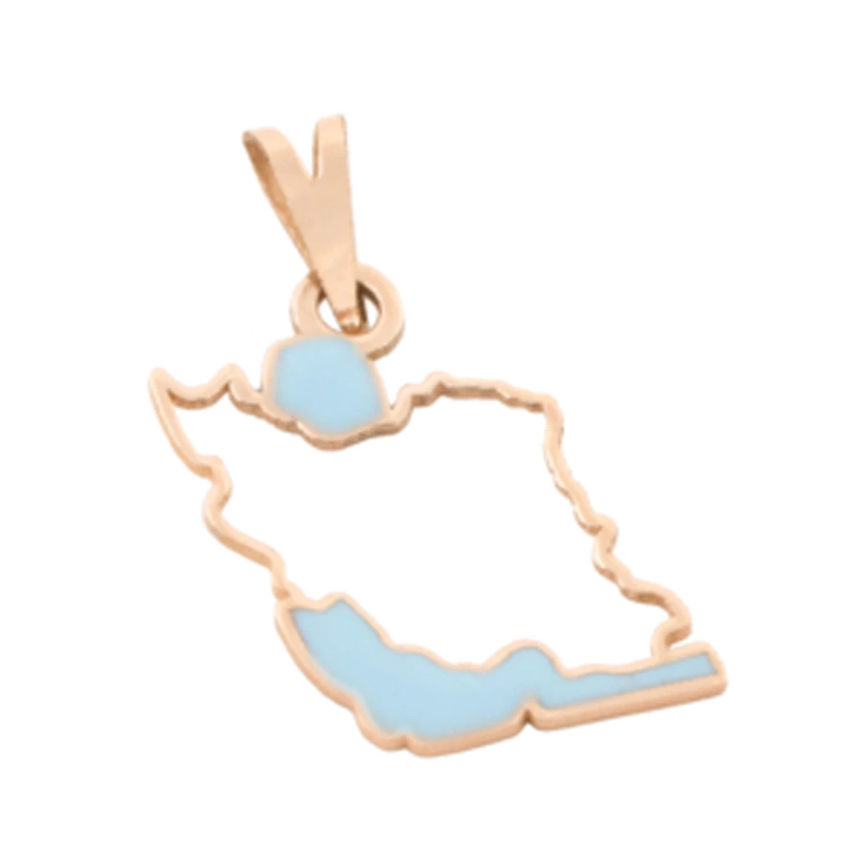 آویز طلا زنانه سور گلد گالری مدل ایران-0.60