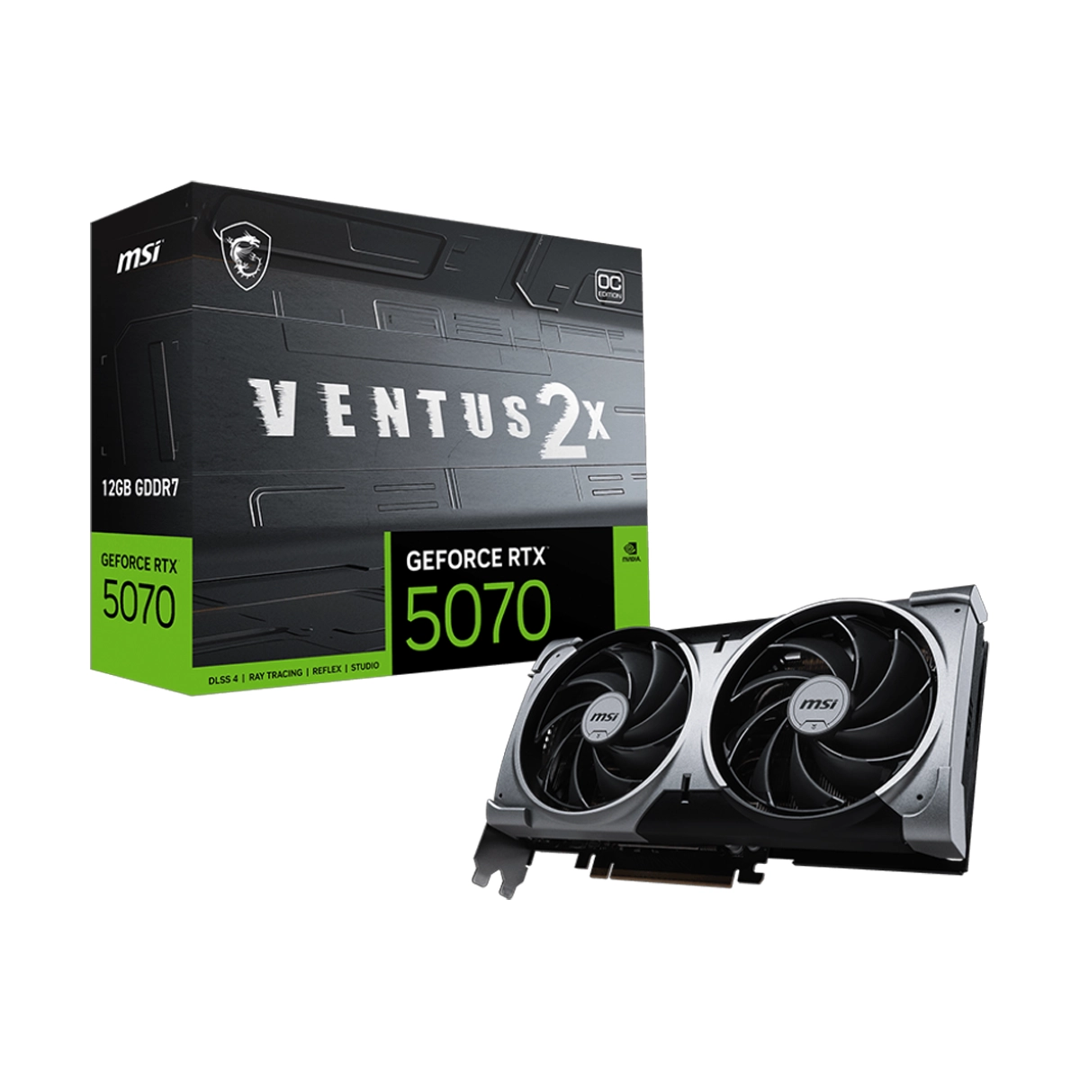 کارت گرافیک ام اس آی مدل GeForce RTX 5070 12G VENTUS 2X OC